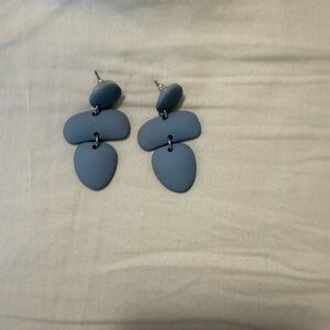 Blue geometric Dangle Earrings